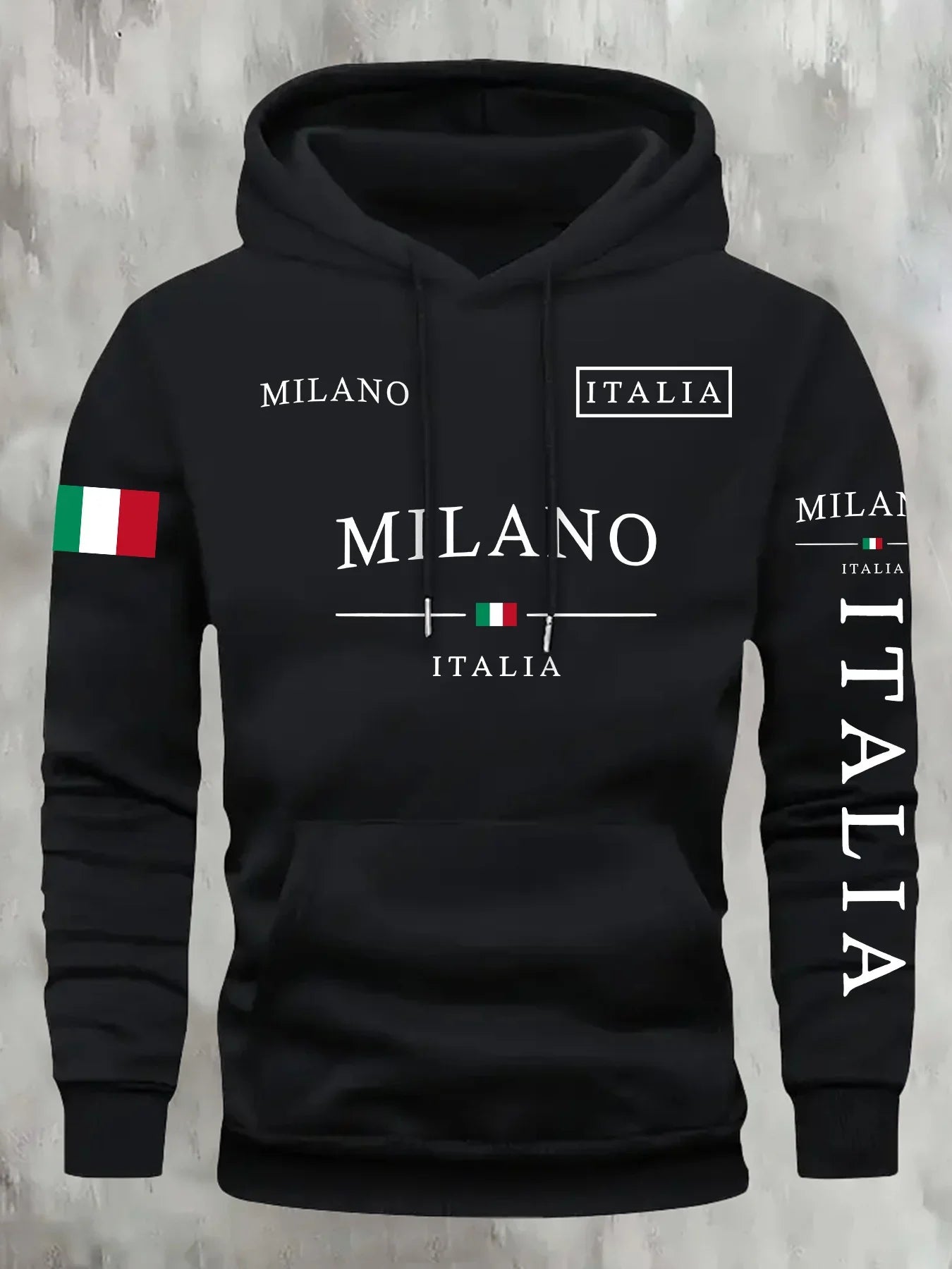 ITALIA MILANO Men Women Hoodie Outdoor Street Casual Sports Vacation Trend Spring Autumn Winter Couple Sweatshirt Top Clothing