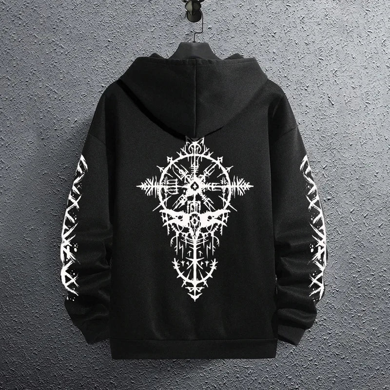 2025 Brand New Black Sweatshirts Autumn Winter Male Daily Casual Sporty Jogging Hoodie Men's Outwear Fashion Pullover