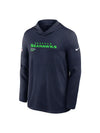 Seattle Seahawks Sideline Performance Long Sleeve Hoodie - Recreated Inspired Edition T-Shirt