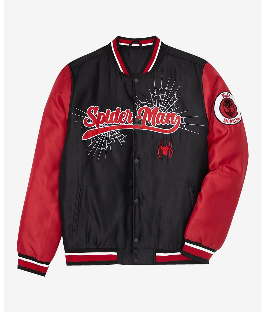 Spider-Man: Across the Spider-Verse Miles Morales Varsity Jacket - Recreated Inspired Edition
