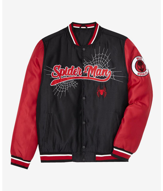 Spider-Man: Across the Spider-Verse Miles Morales Varsity Jacket - Recreated Inspired Edition