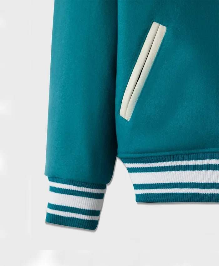 Stylish Cambridge Green Varsity Lettermen Jacket