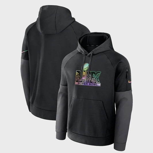 Super Bowl LIX Nike Black Fitness Performance Hoodie - Recreated Inspired Edition