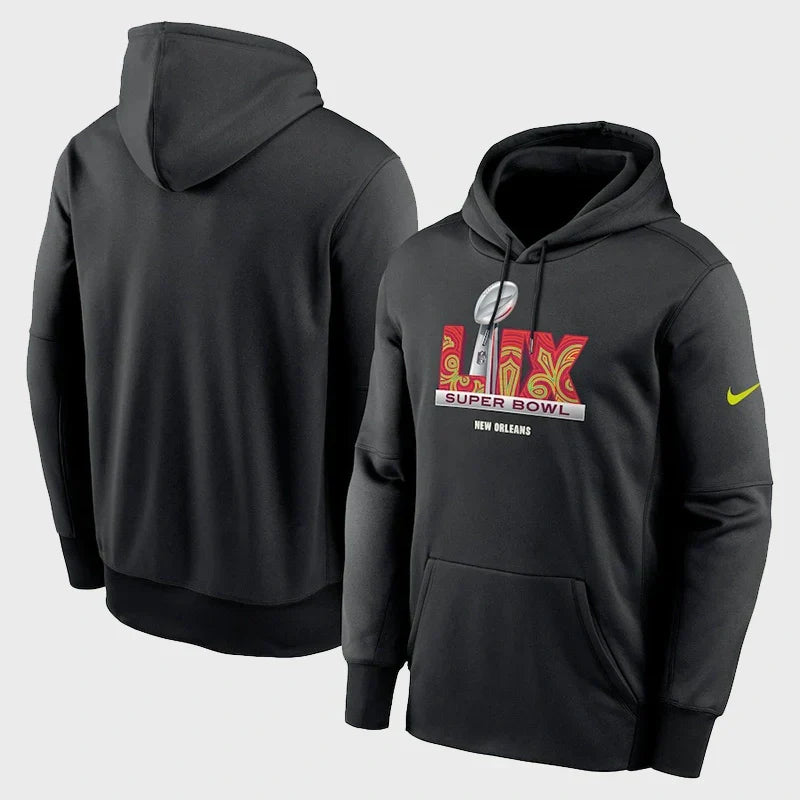 Super Bowl LIX Nike Black Club Hoodie - Recreated Inspired Edition