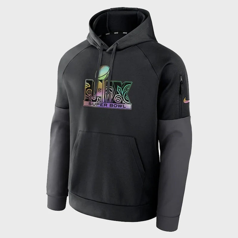 Super Bowl LIX Nike Black Fitness Performance Hoodie - Recreated Inspired Edition