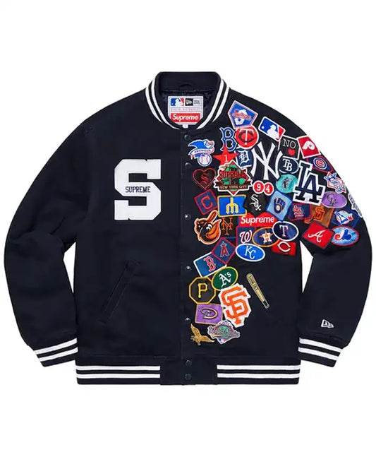 Supreme x New Era x MLB Varsity Jacket - Recreated Inspired Edition