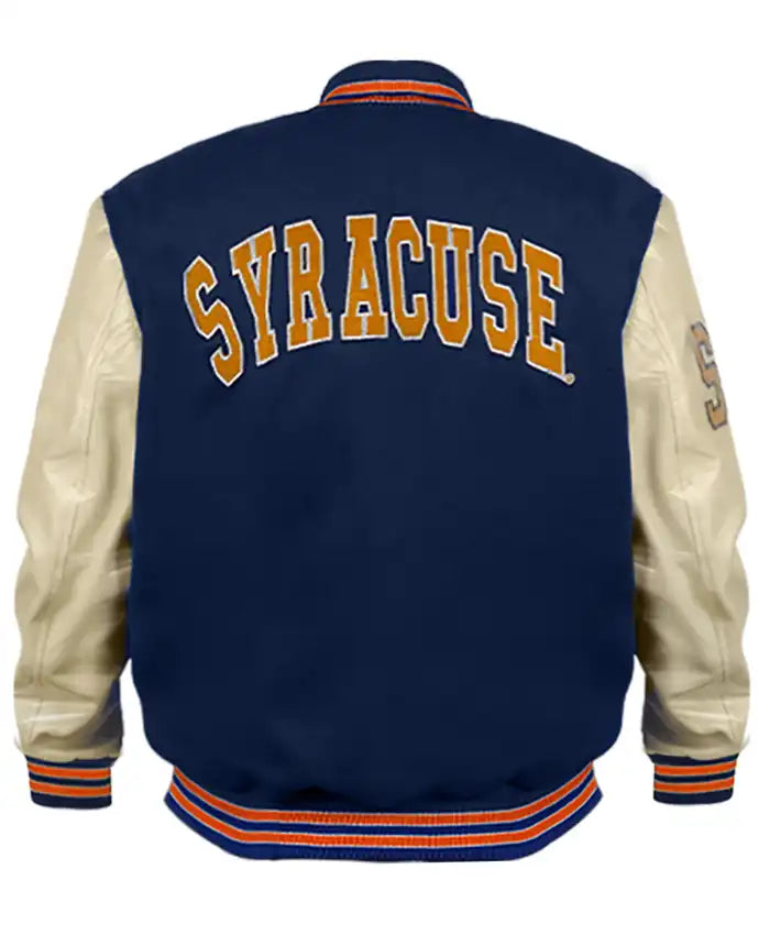 Syracuse S Letterman Varsity Jacket - Recreated Inspired Edition