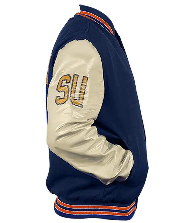 Syracuse S Letterman Varsity Jacket - Recreated Inspired Edition