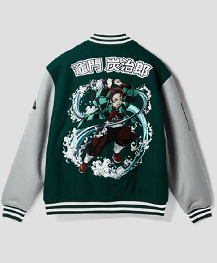 Tanjiro Wool Varsity Jacket - Recreated Inspired Edition