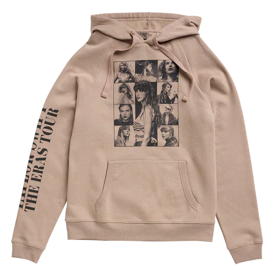 Taylor Swift The Eras Tour Taupe Hoodie - Recreated Inspired Edition