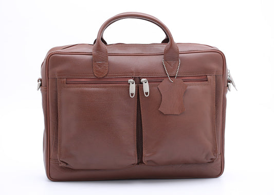 The Ultimate Tan Leather Briefcase Bag