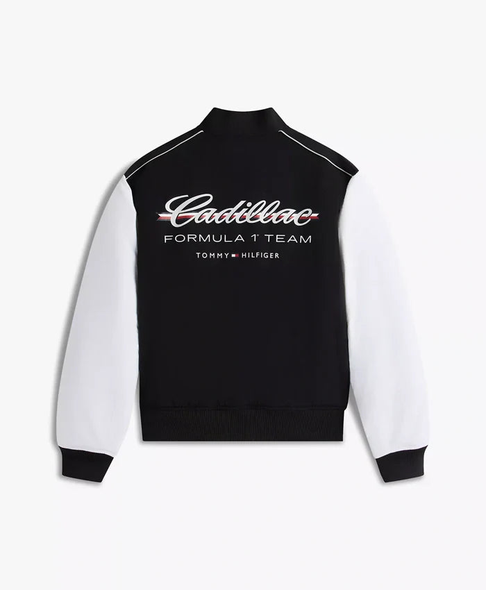 Tommy x Cadillac F1 Team Varsity Bomber Jacket - Recreated Inspired Edition
