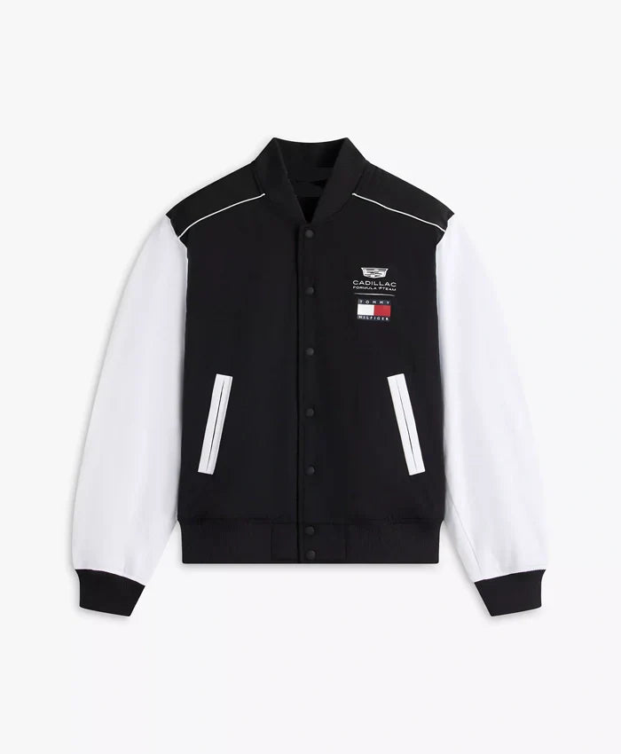 Tommy x Cadillac F1 Team Varsity Bomber Jacket - Recreated Inspired Edition