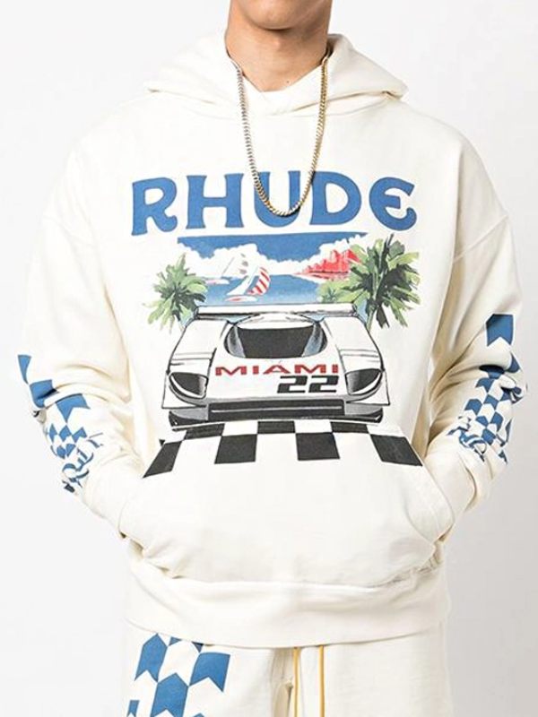 Travis Kelce Rhude Miami Startline Hoodie - Recreated Inspired Edition