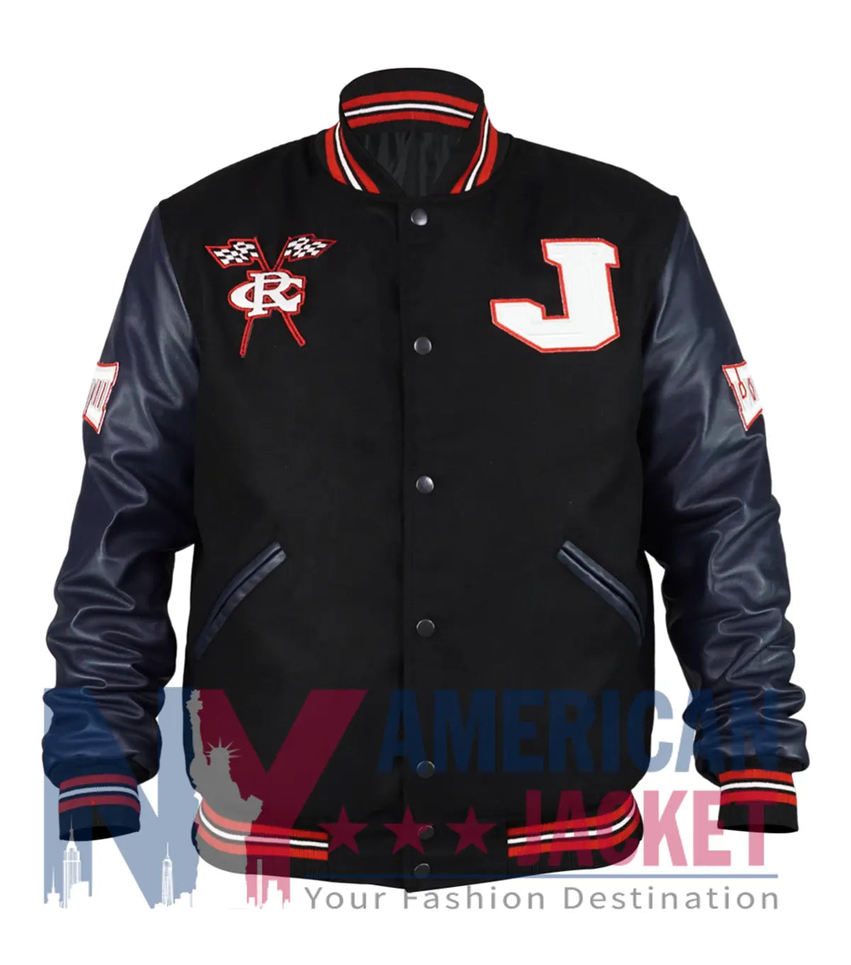 Jackson State University Navy Varsity Jacket - Recreated Inspired Edition