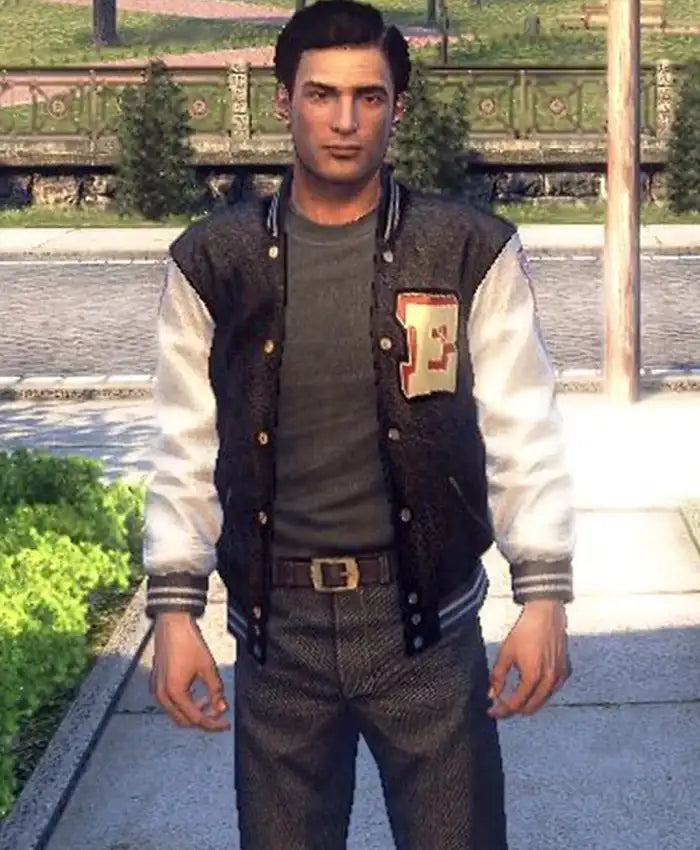 Mafia Video Game Vito Scaletta Varsity Jacket - Recreated Inspired Edition