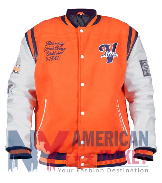 Virginia State University Motto 2.0 Varsity Jacket - Recreated Inspired Edition