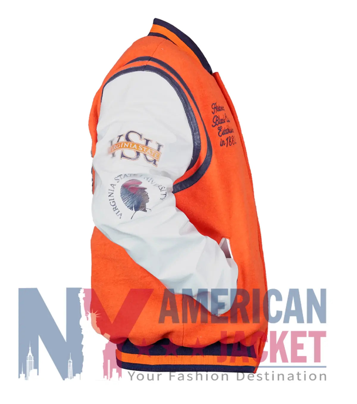 Virginia State University Motto 2.0 Varsity Jacket - Recreated Inspired Edition