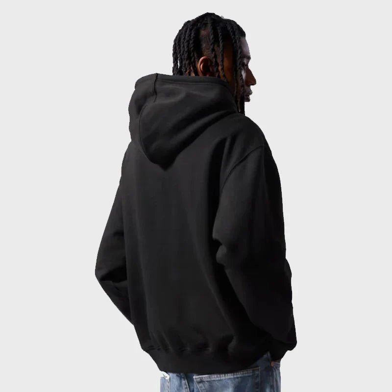 Weekday Oversized Black Pullover Hoodie - Recreated Inspired Edition