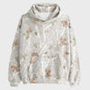 White Camo Abercrombie Essential Popover Hoodie - Recreated Inspired Edition