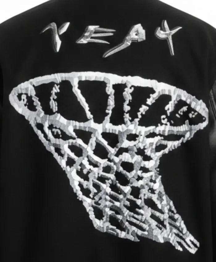 Yeat x Nike Black Varsity Jacket - Recreated Inspired Edition