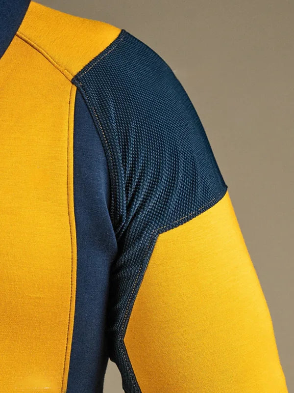 Wolverine Yellow Zip-Up Hoodie - Recreated Inspired Edition