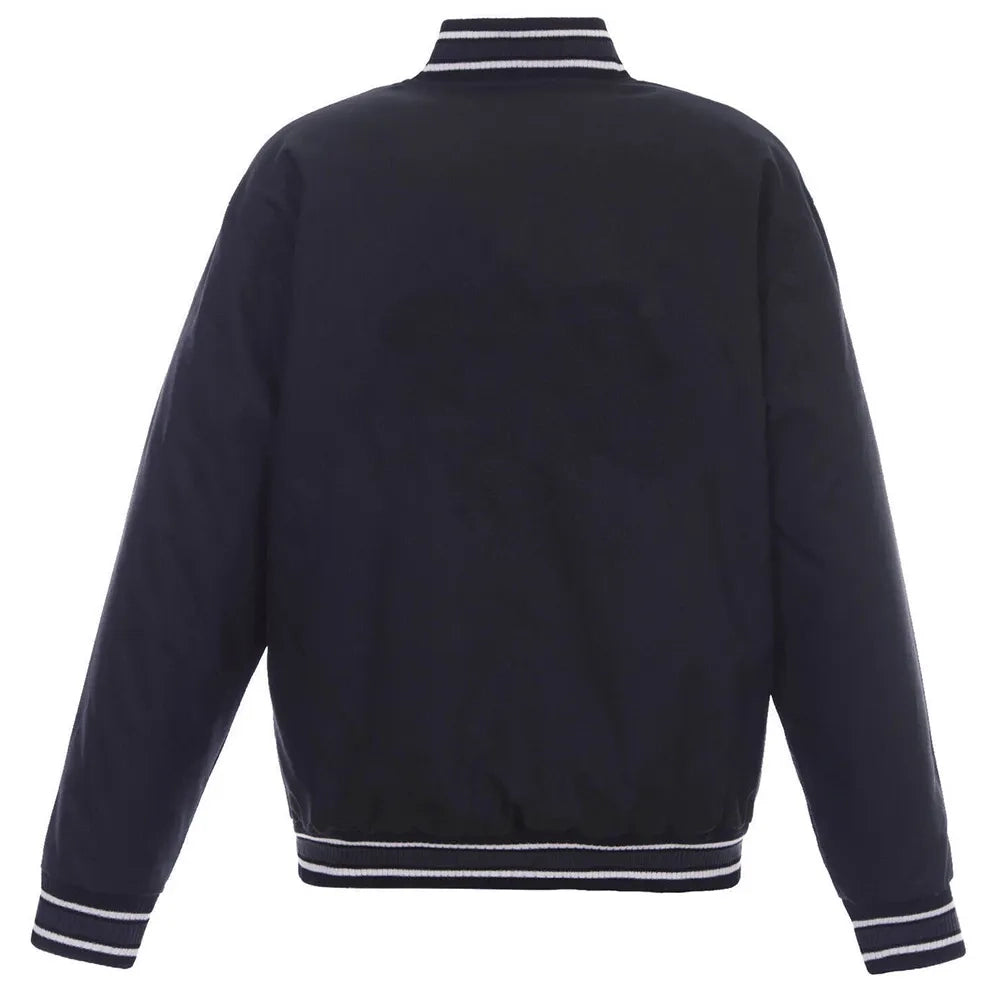 Washington Wizards One Color Black Poly Twill Varsity Jacket