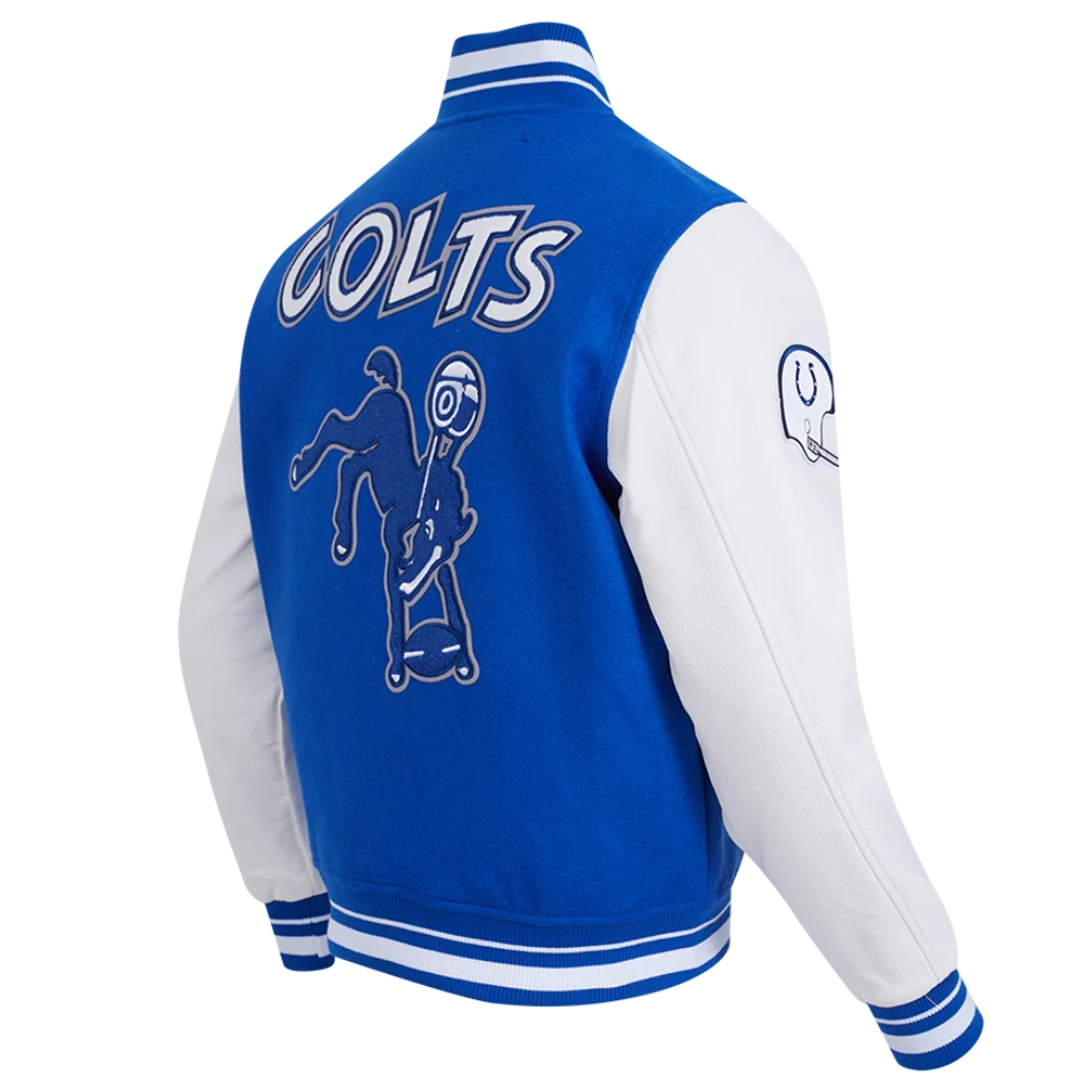 Baltimore Colts Retro Classic Royal Blue/White Varsity Jacket