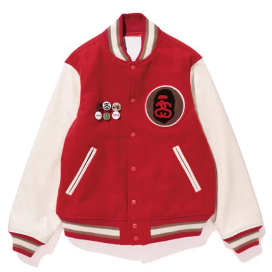 Stussy Bape Varsity Jacket - Recreated Inspired Edition