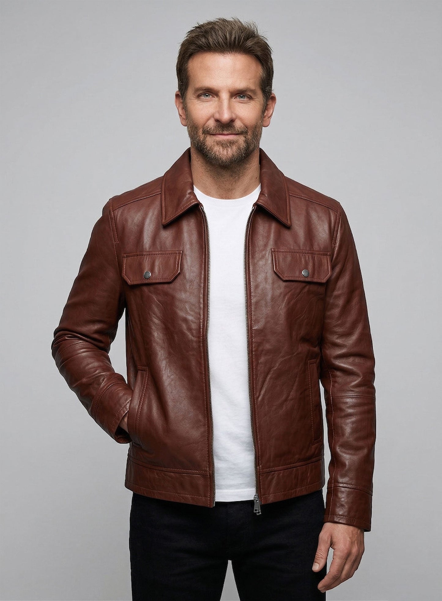 Bradley Cooper Leather Jacket