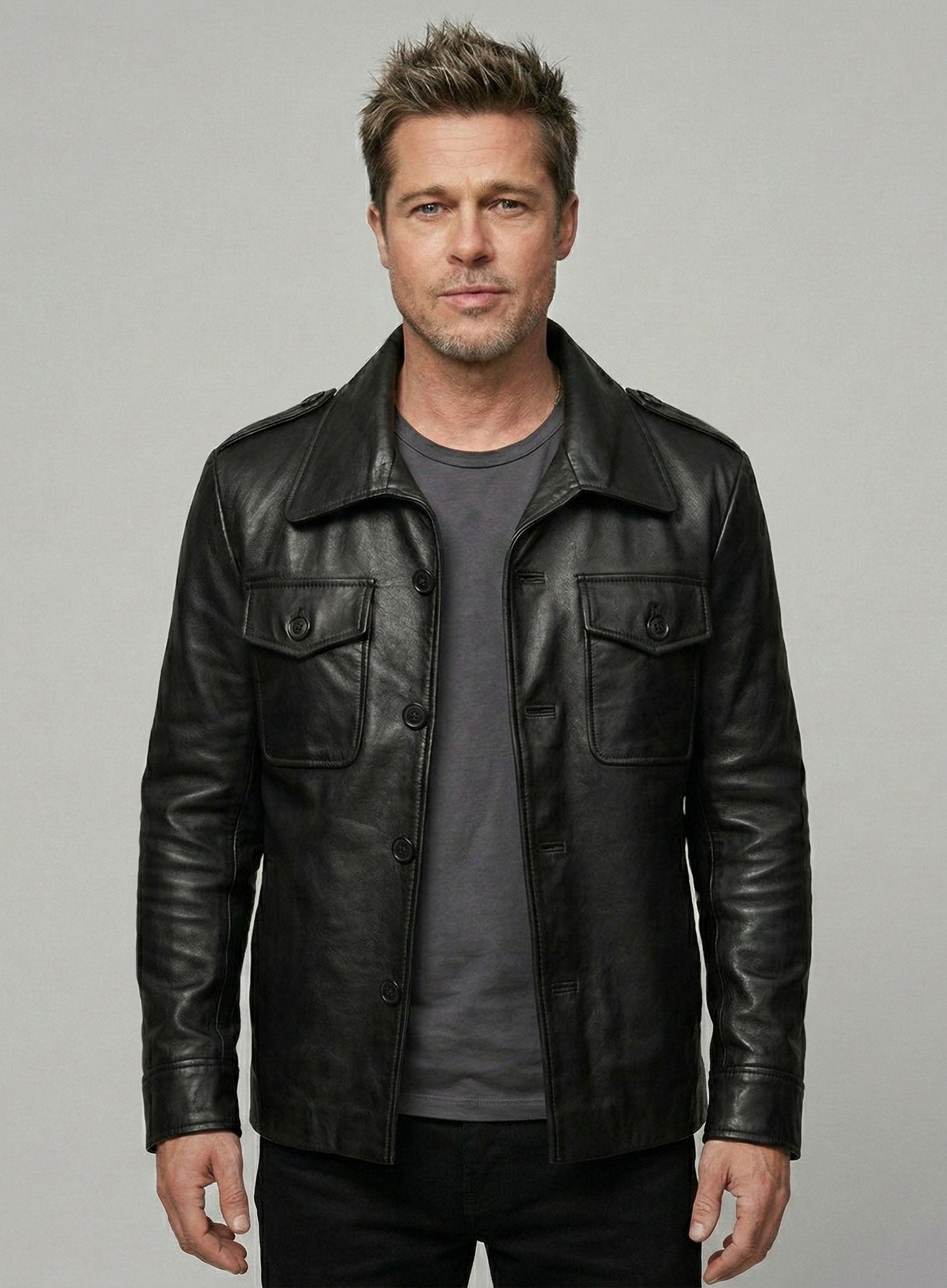 Brad Pitt Friends Season 8 Leather Jacket