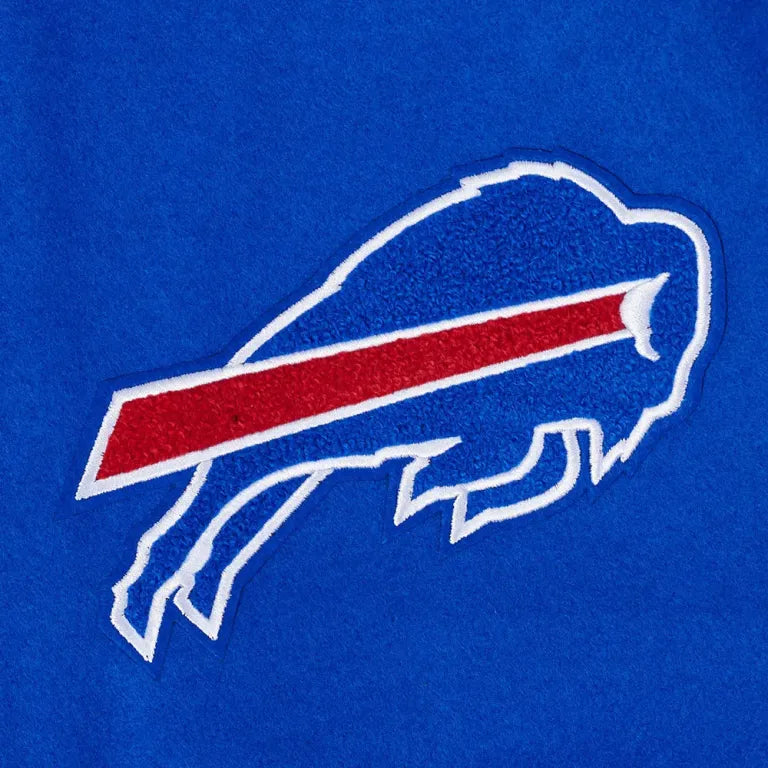 Buffalo Bills Script Tail Royal Blue/White Varsity Jacket