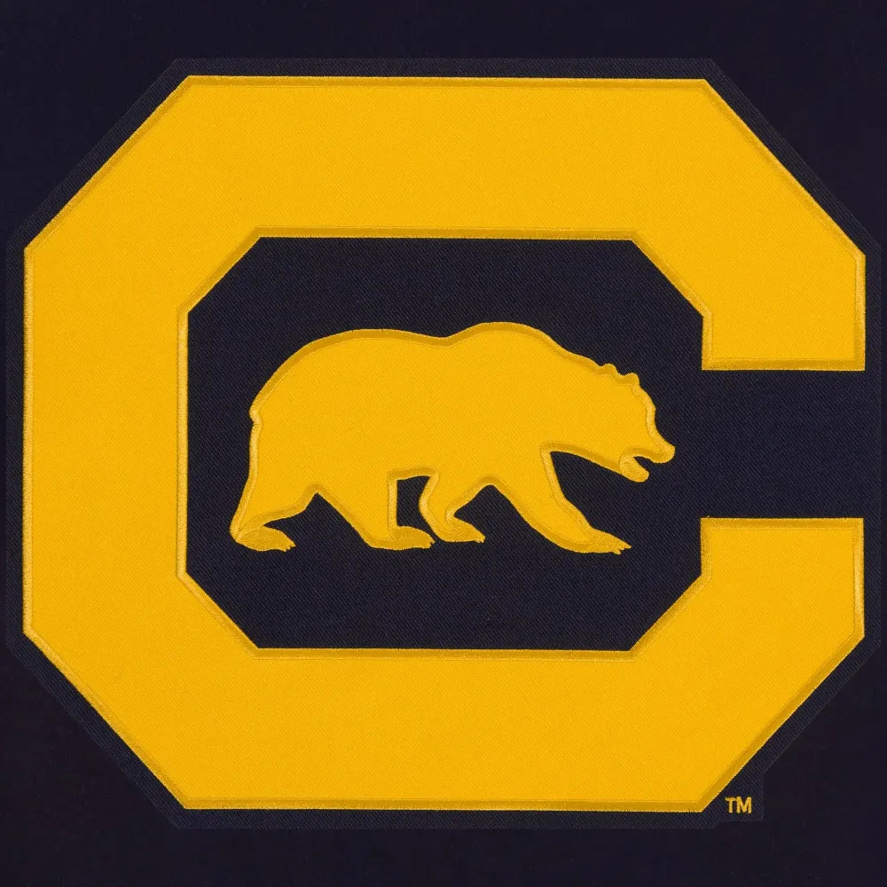 California Golden Bears One Color Full Wool Navy Varsity Jacket