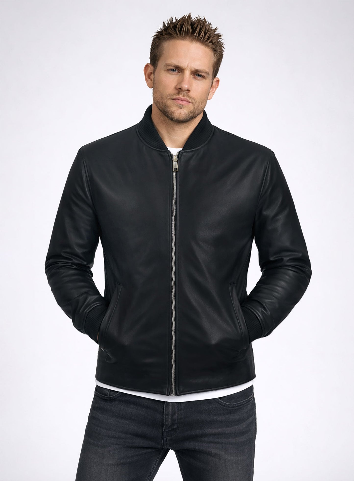 Charlie Hunnam Leather Jacket #2