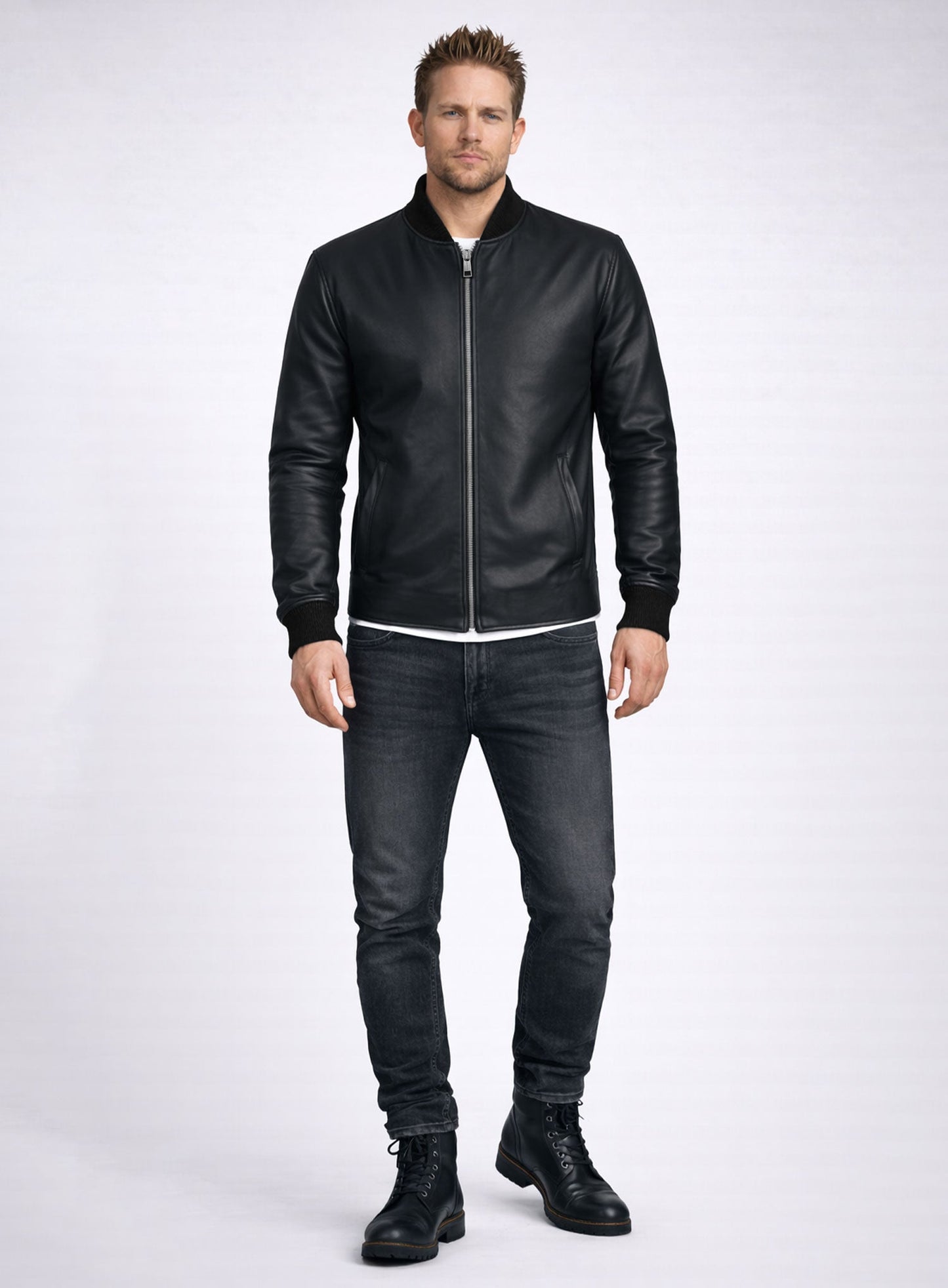 Charlie Hunnam Leather Jacket #2
