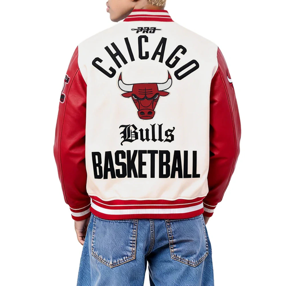 Chicago Bulls Modern Originals Wool/Leather Varsity Jacket