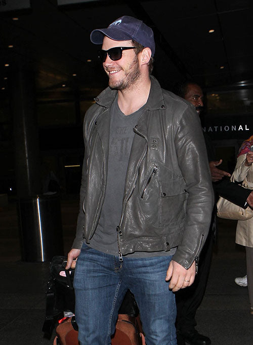 Chris Pratt Leather Jacket #1