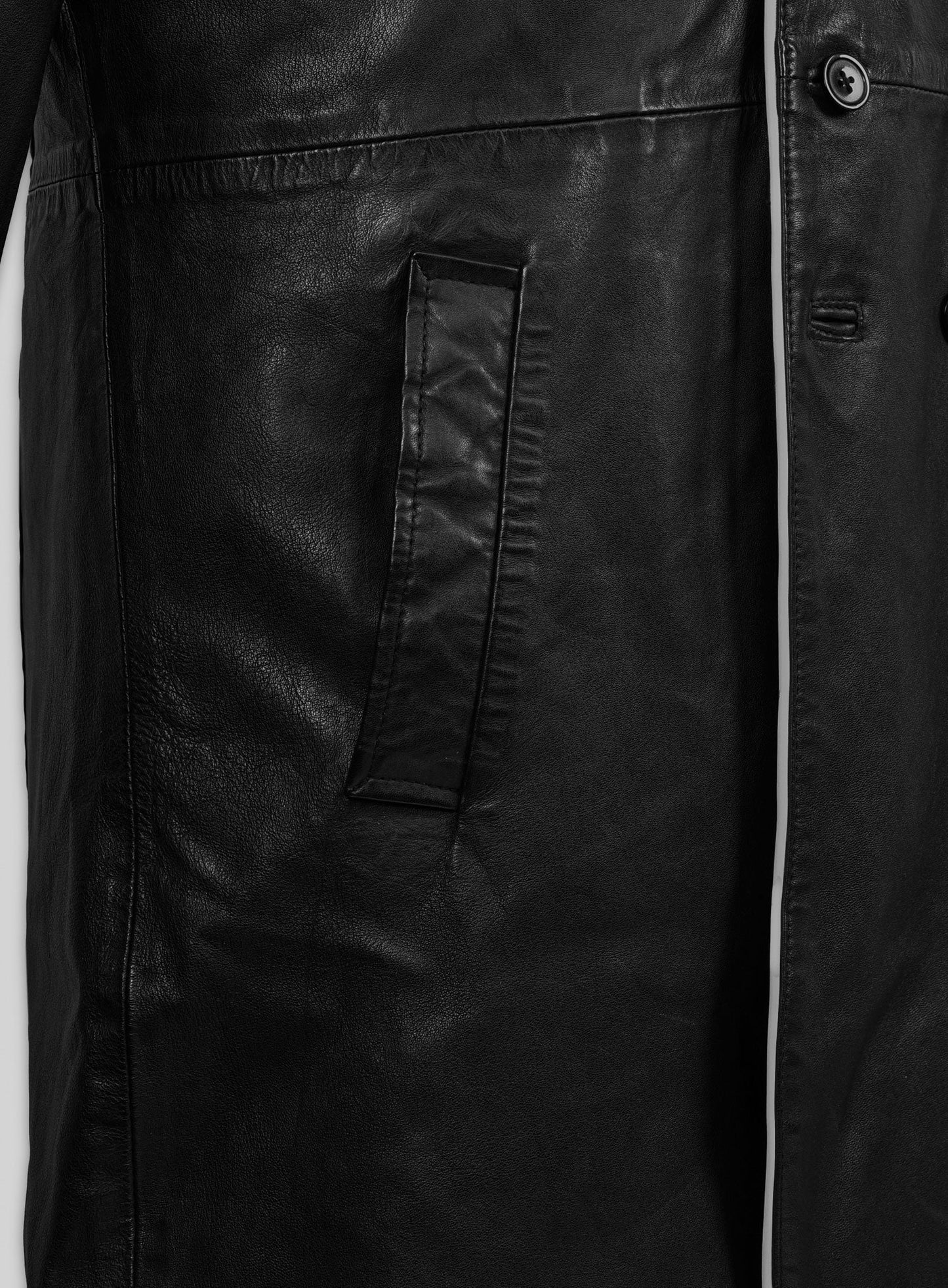 Cillian Murphy In Time Leather Long Coat