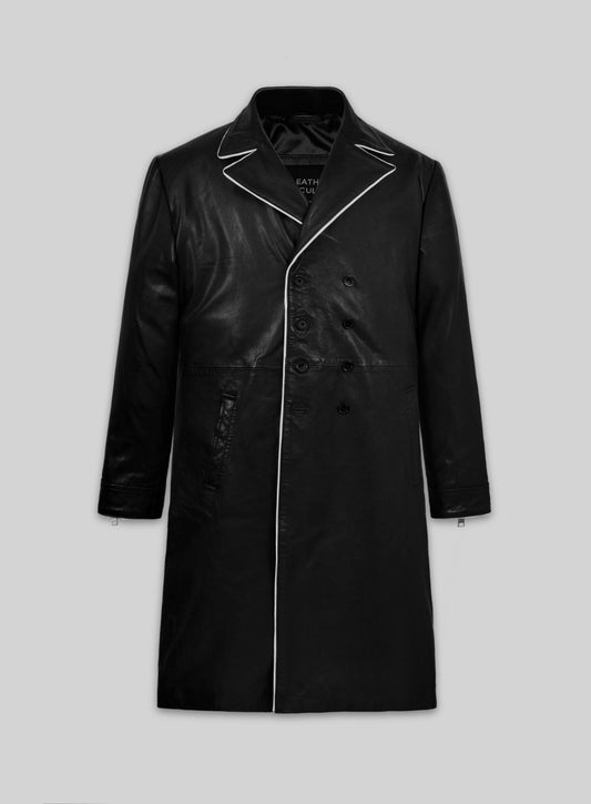 Cillian Murphy In Time Leather Long Coat