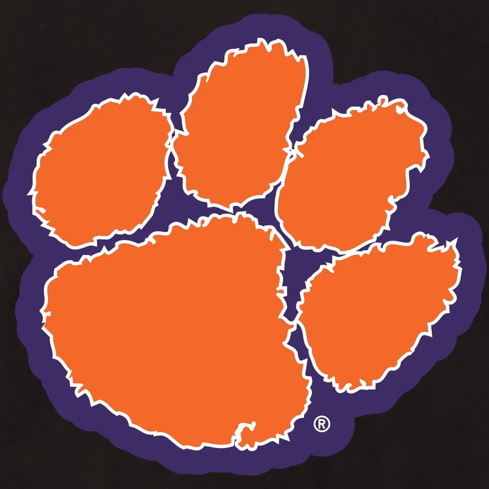Clemson Tigers One Color Black Wool & Leather Varsity Jacket