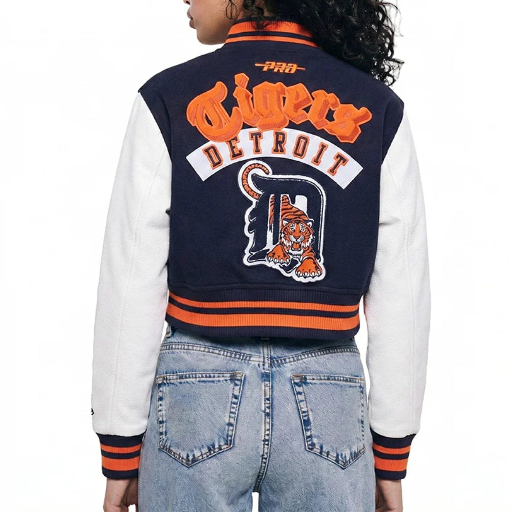 Detroit Tigers Cropped Best Of Women’s Varsity Jacket