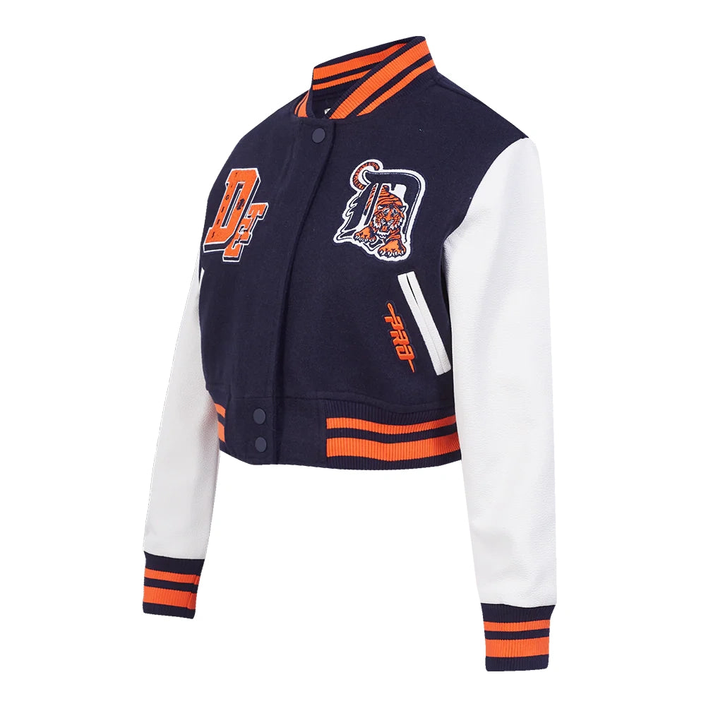 Detroit Tigers Cropped Best Of Women’s Varsity Jacket