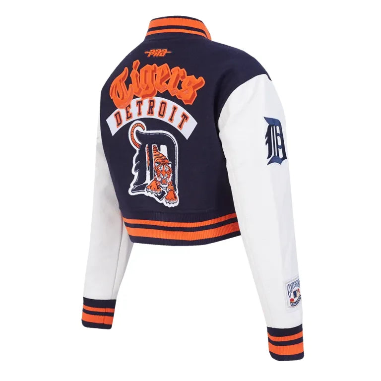 Detroit Tigers Cropped Best Of Women’s Varsity Jacket