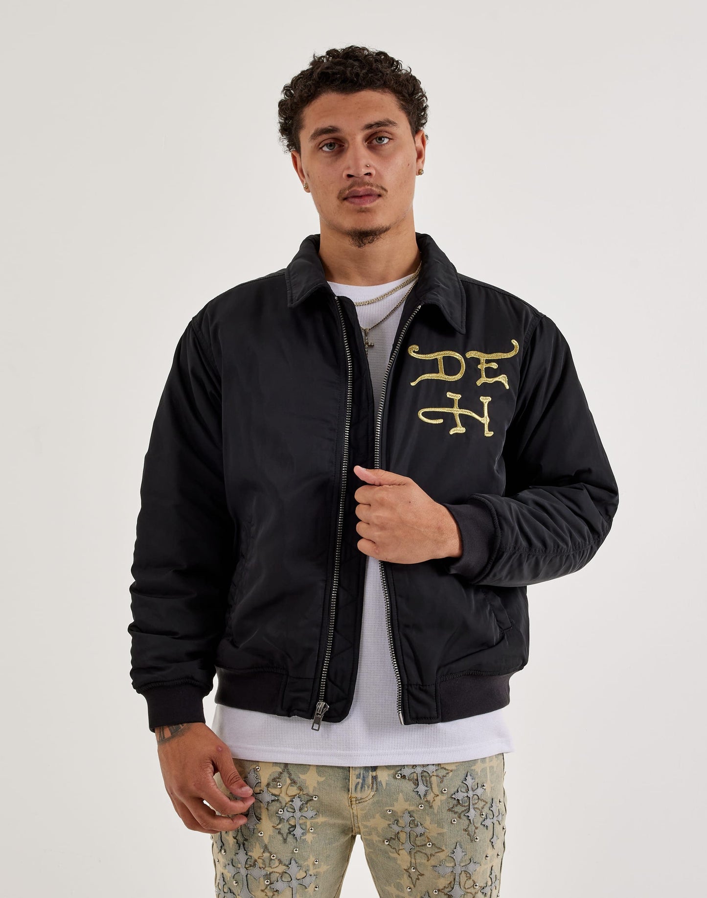 Men’s Ed Hardy Firelord Nylon Bomber Jacket