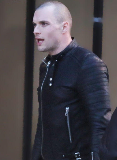 Ed Skrein Deadpool Leather Jacket