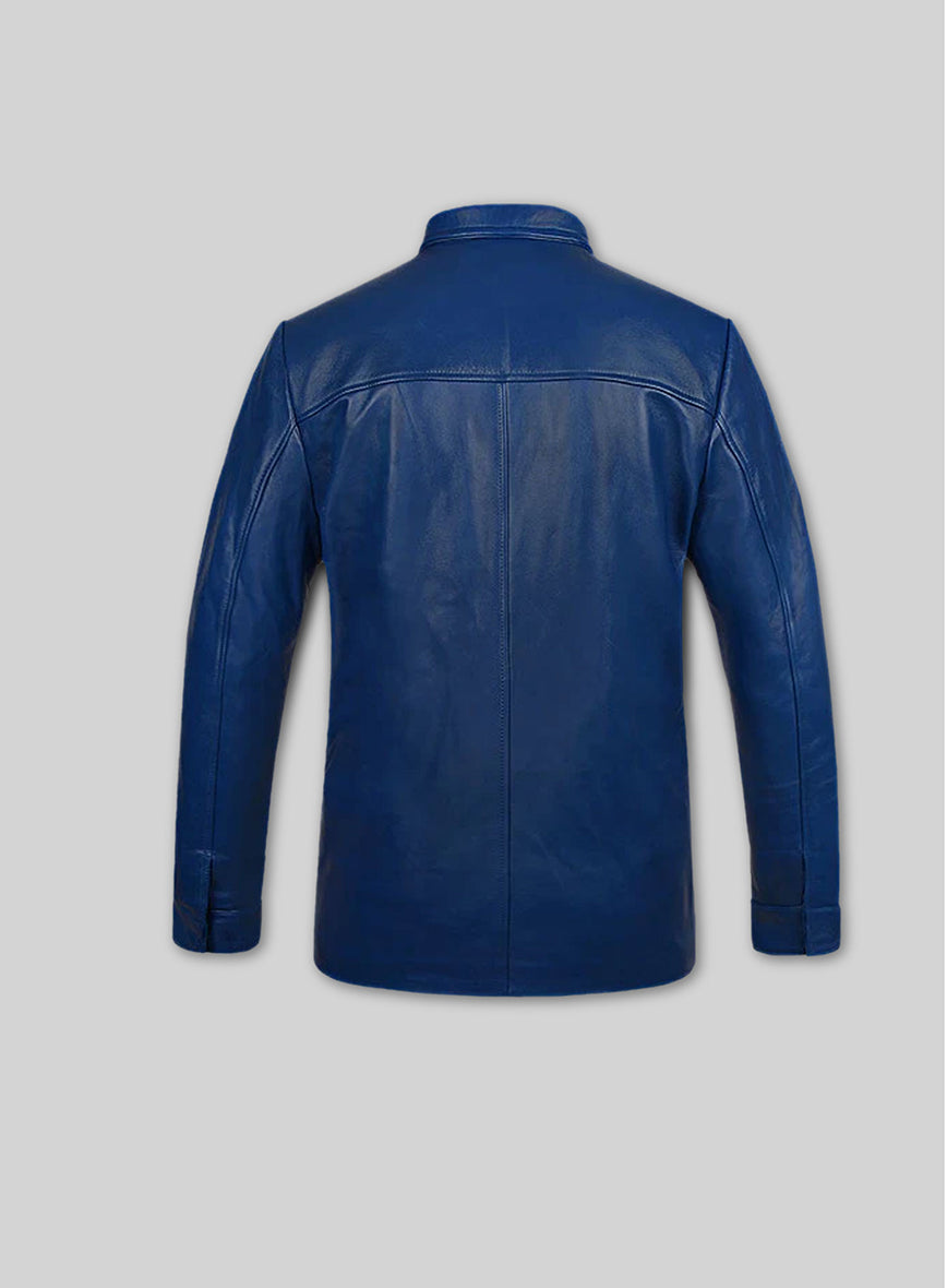 Elvis Presley Speedway Blue Leather Jacket - M