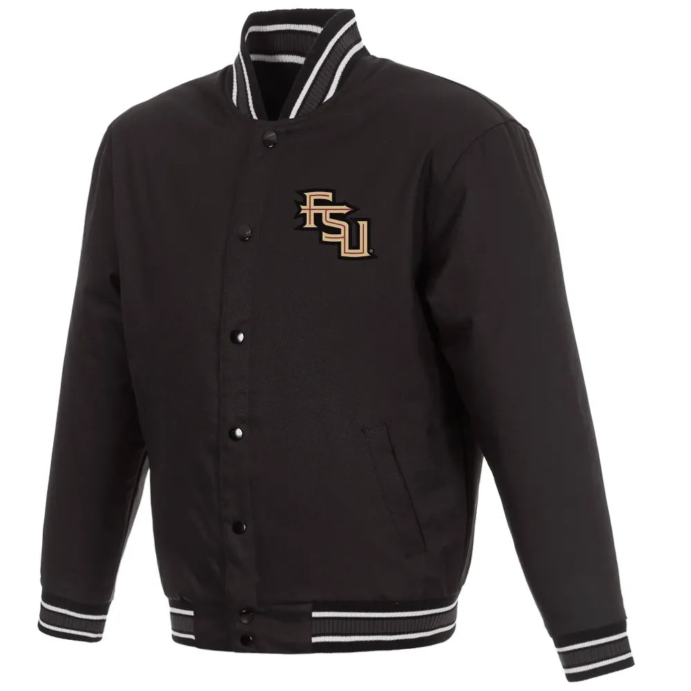 Florida State Seminoles One Color Black Varsity Jacket