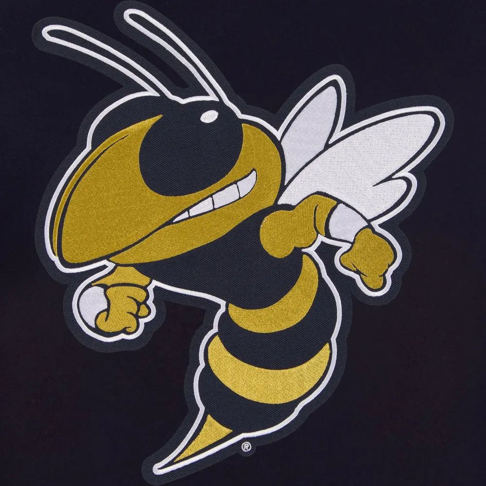Georgia Tech Yellow Jackets One Color Full Wool Navy Varsity Jacket
