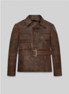 Harris Dickinson The Kingsman Leather Jacket