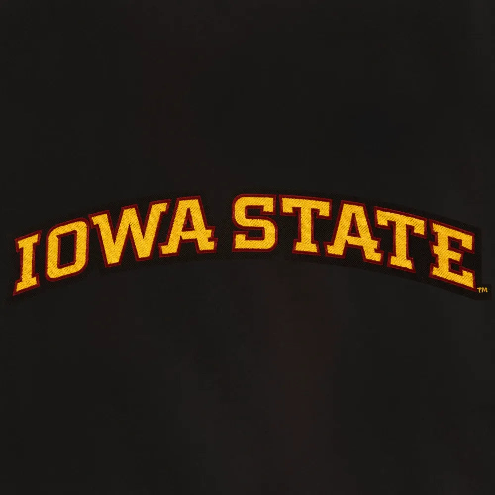 Iowa State Cyclones One Color Full Wool Black Varsity Jacket